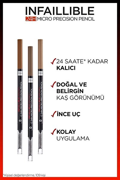 L'Oreal Paris Infaillible 24H Micro Precision Kaş Kalemi - Brunette