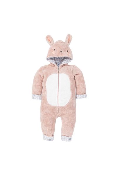 Gezenbebe Hero Hero Hooded Baby Romper - Welsoft Bunny (12-18 Months)