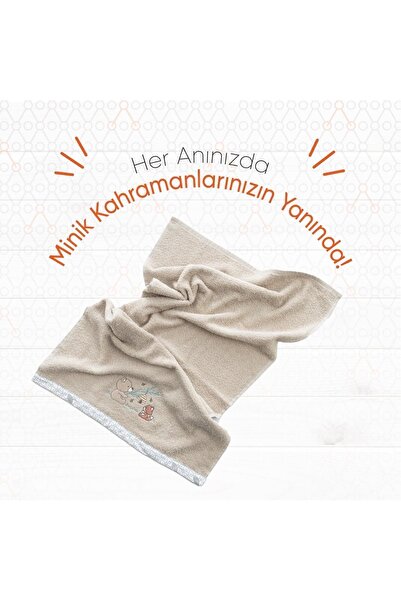 Gezenbebe Дитячий рушник з вишивкою Hero - Teddy (50X90)