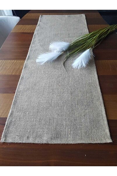 ZEYHOME DESIGN Jüt Hasır Çuval Kumaş Dikdörtgen Runner