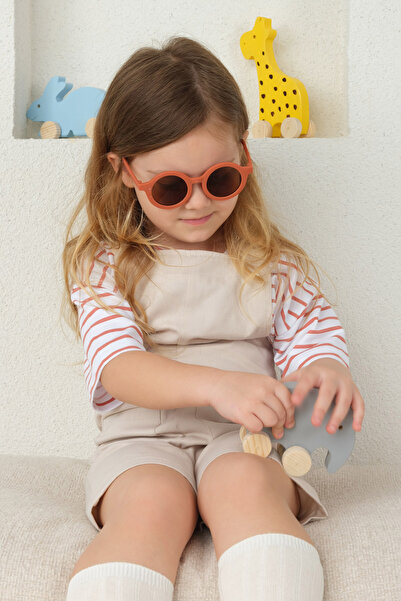 Mioma Kids Beige Strap Jumpsuit