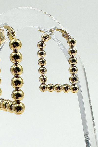 Onouqo Gold Color No Darkening and Rusting Steel Earrings