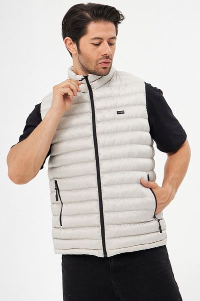 Fuga Ibiza Men's Lined Windproof Stone Inflatable Vest