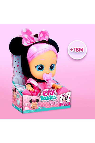 Cry Babies |ميني أنيقة | دمية تفاعلية | دموع حقيقية | لعبة أنيقة للارتداء واللعب | للجنسين