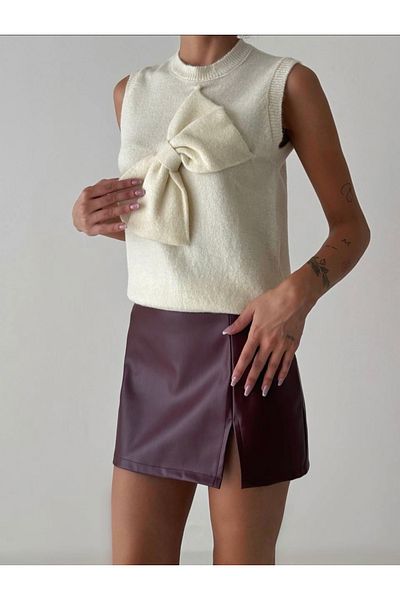 Oyer Moda Bow Detailed Women's Sweater