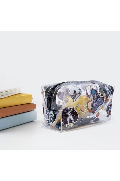 YEŞİL KIRTASİYE Astronaut Transparent Pen Holder - Comfortable Cut