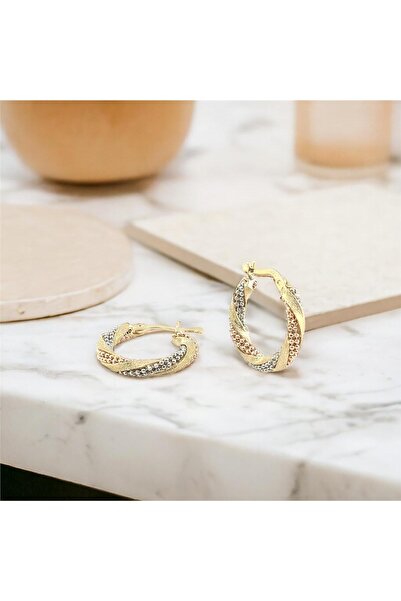 Altınkaynak 14 Ayar Altın Tasarım Küpe