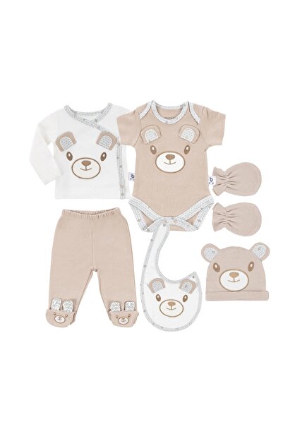 Gezenbebe Hero Bebek Organik Hastane Çıkış Seti 6 Parça Teddy