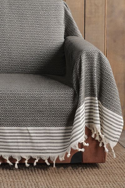 Vagonik 180x300 cm Husă pentru canapea extensibilă din pânză organică supradimensionată - Trend Arms