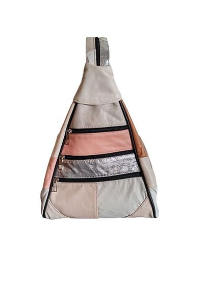 r rojinins Multi-Compartment Leather Backpack