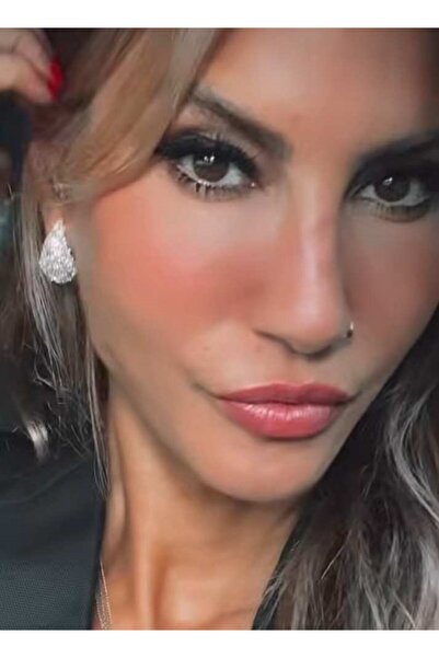 Hatko Kuyumculuk Baget Taşlı Damla Küpe