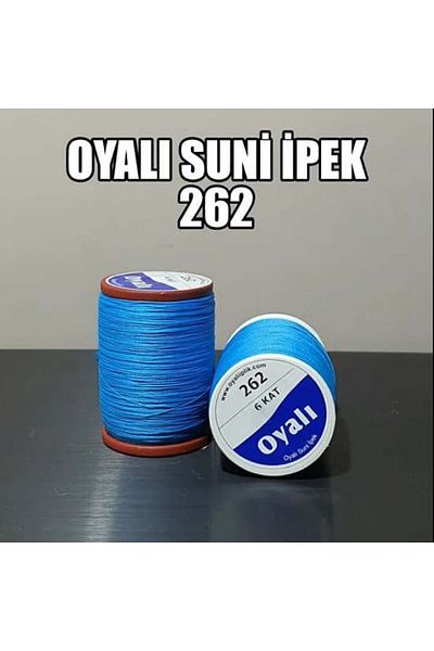 OYALI ΤΕΧΝΗΤΟ ΜΕΤΑΞΩΤΟ ΝΟ:262 - Κλωστή κεντήματος με κέντημα 4 στρώσεων