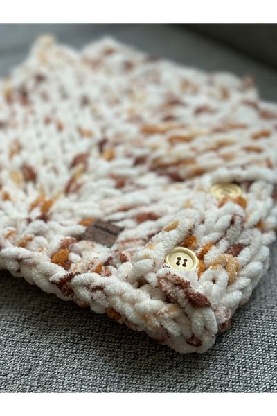 Meltem's 0-3 Months Modern Puffy Baby Sweater - Buttoned