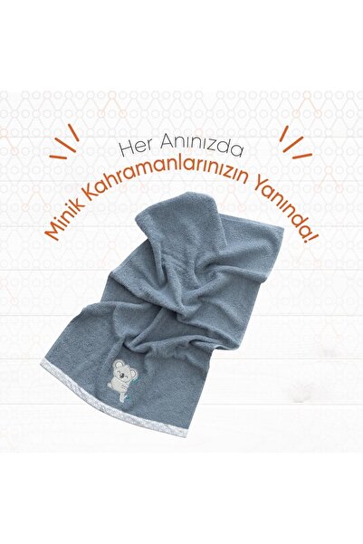 Gezenbebe Рушник для рук і голови для немовлят та дітей з вишивкою Hero з малюнком коали - 50X90