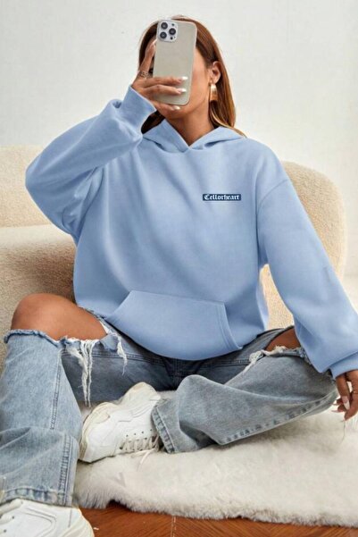 CAST COLLECTİON oversized Γυναικείο φούτερ - Celloheart με τύπωμα