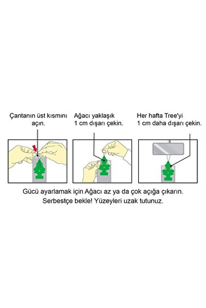 Genel Markalar 3'lü Türk Bayrağı Vanilya Aromalı Asma Oto Kokusu