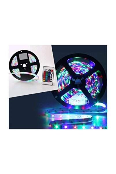 Onetick Led Animasyonlu Tak Çalıştır Kumandalı Trafolu Rgb Şerit Işık Aydınlatma 5 m