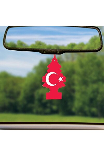 Genel Markalar 3'lü Türk Bayrağı Vanilya Aromalı Asma Oto Kokusu
