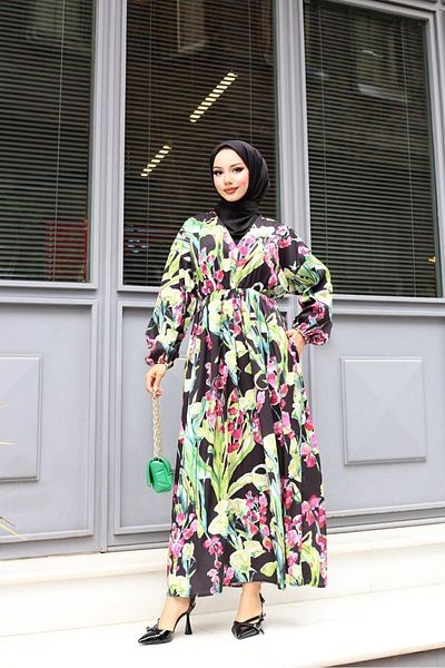 MODA UĞUR V-Neck Dress