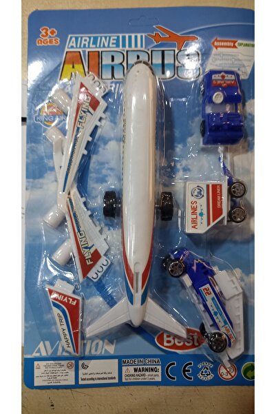 Fatih Oyuncak 2000A Kartelada Uçaklı Araç Set - Birlik Toys