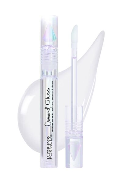 Physicians Formula Diamond Gloss,Mineral Wear Lip Gloss,Crystal Clear,HİBRİT DUDAK PARLATICISI ŞEFFAF VE SERUM İÇERİKLİ