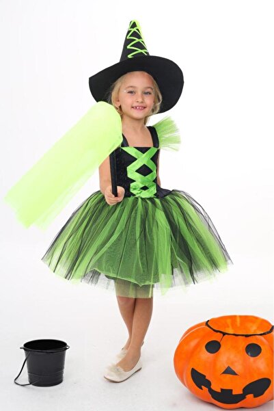 Lolliboomkids Tylové šaty s motivem dívčího kostýmu s kloboukem a hůlkou