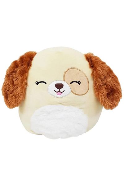 Squishmallows 11" Harris Dog Plush | Brown/Yellow, Washable, Soft Toy, All Ages
