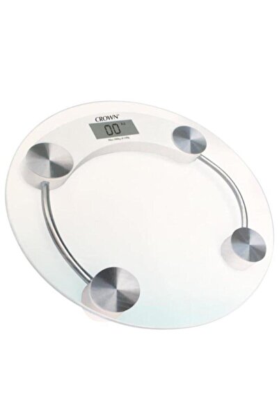 Genel Markalar Yuvarlak Şeffaf Dijital Cam Baskül Terazi