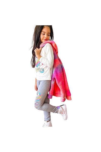 Lolliboomkids Set de 3 piese pentru fete, cu fermoar, din lână Wellsoft, cu 3 fire, cu mânecă lungă