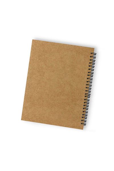 CoNotes A5 Spiral Unlined Kraft Notebook (15X21CM)
