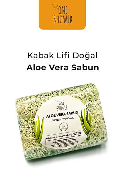 OneShower Doğal Kabak Lifli Aloe Vera Sabunu 130 Gr