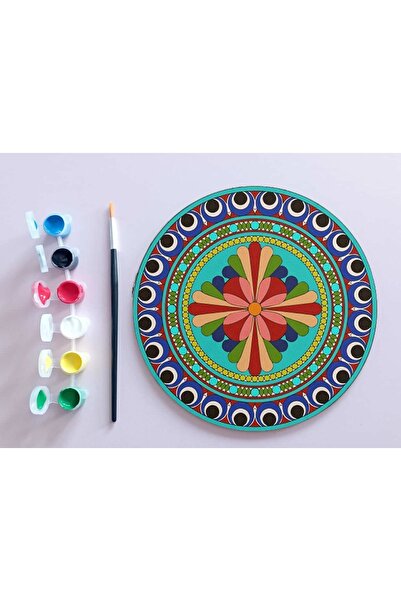 dudu ahşap AHŞAP MANDALA 20x20 cm DAİRE MDF üzerine UV baskı modeller- DESENL...