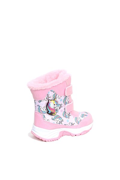 UNICORN Non-Slip Insole Furry Water and Cold Resistant Lighted Girls' Snow Boots