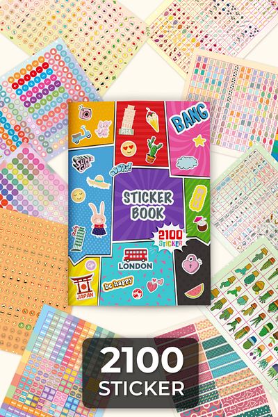 Le Color 2100 Colored Sticker Books - Label Bang