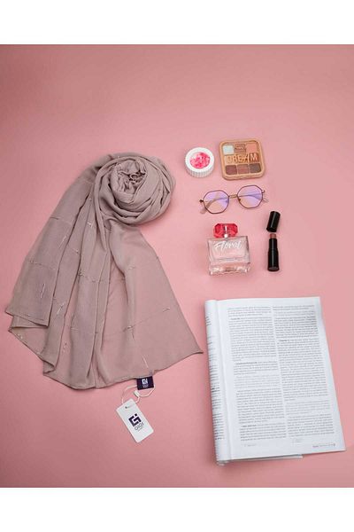 Scarf Σάλι Arya Chiffon με καπνιστό πεταλούδα εξωτερικού χώρου