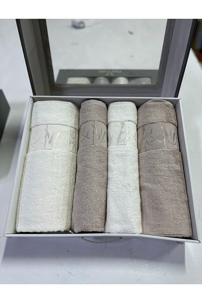 Nurpak Σετ πετσετών μπάνιου Bamboo 4 τεμαχίων