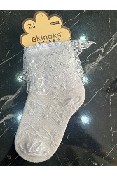 sütcüoğlutuhafiye Dantelli Kız Çocuk Çorabı