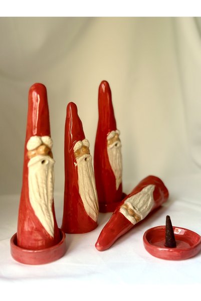 KABİLE SERAMİK Yılbaşı konsept koni tütsülük biblo noel