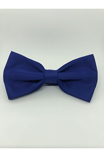 CRWAT ® ربطة عنق منسوجة من ساكس باللون الأزرق / غير اللامع - مع منديل