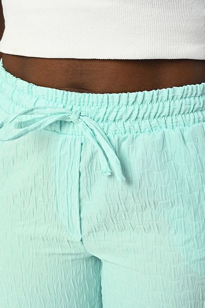 Orfeo Negro Pantaloni de damă cu ajustare confortabilă - cu model, talie elastică, culoare uni