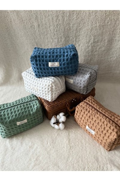 BabyKAR Mother Baby Care Bag, Cosmetic Bag and Organizer - Waffle