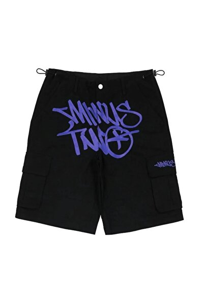 Violon Y2k Minus Two Mor Beli Ayarlanabilir Unisex Şort