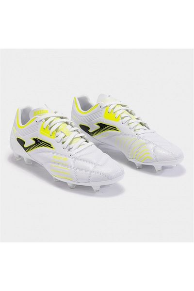 Joma Scora 2402 Ανδρικά Λευκά Ποδοσφαιρικά Μποτάκια - SCOW2402FG