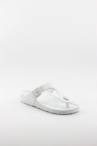 Esem White Flip Flops Eva Slippers