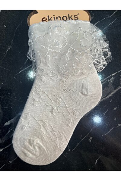 sütcüoğlutuhafiye Kız Çocuk Dantelli Kısa Çorap