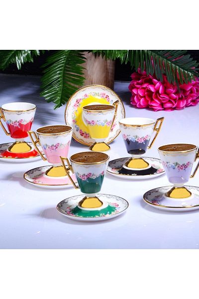 Kosova 4464 Ist-164 90cc - 6-piece Footed Cup Set