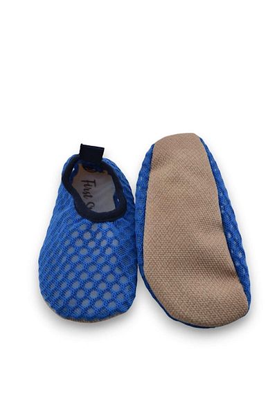 First Step Boys' Pool Booties - Mesh and Non-Slip Sole, Saks-F-9024