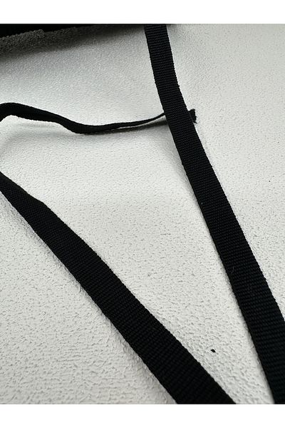 paşateks since 1995 şekil 1 cm Grosgrain Ribbon-5 Meters-Black-Cotton
