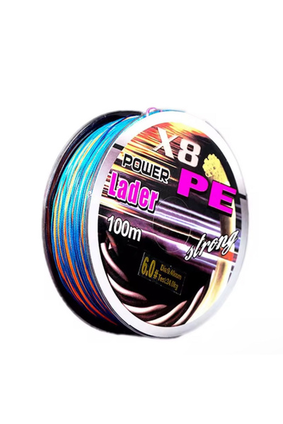 Mi-ÇA HOME حبل صيد بطول 100 متر X8 شبكة من البولي إيثيلين - خط صيد السمك