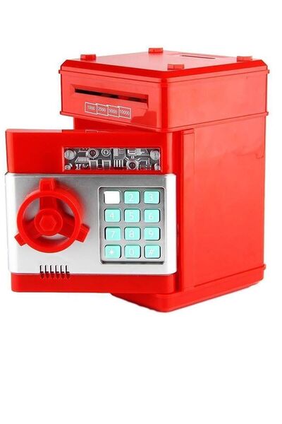 MJ TOYS Elektronik Şifreli Kumbara Atm Görünümlü Hediyelik Finansal Yönetim Ö...